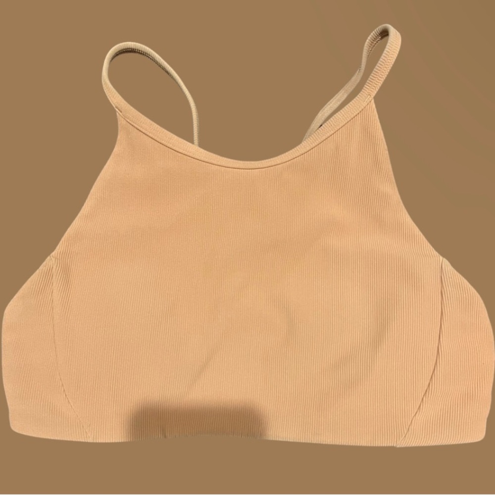 Lululemon 🍋 Copper brown ribbed bra